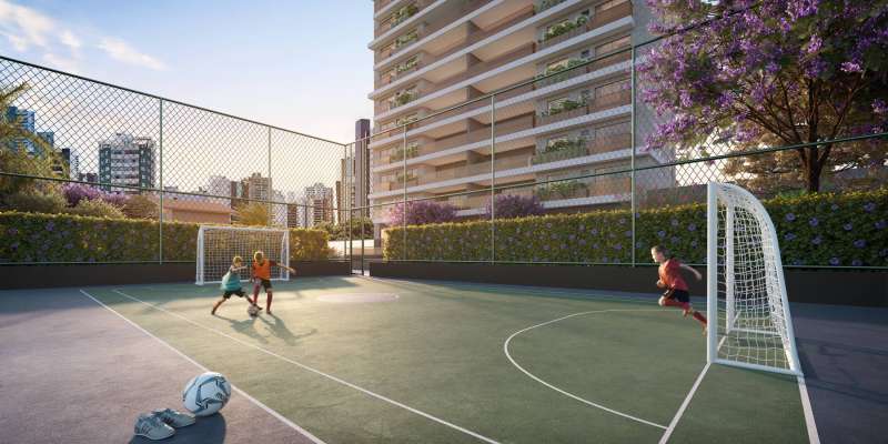 PERSPECTIVA ILUSTRATIVA DA QUADRA ESPORTIVA INFANTIL