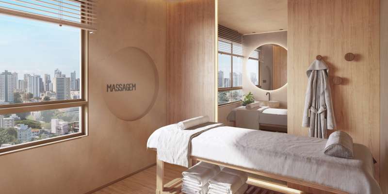 PERSPECTIVA ILUSTRATIVA DA SALA DE MASSAGEM