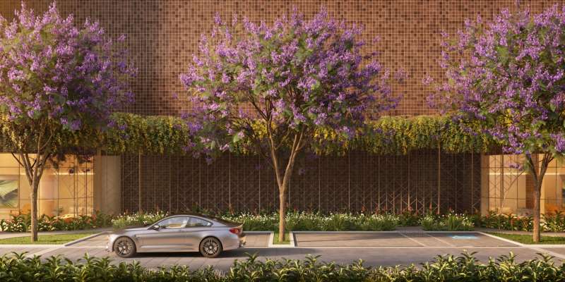 PERSPECTIVA ILUSTRATIVA DO ACESSO AOS HALLS SOCIAIS DO LV SUN E LV SEA.