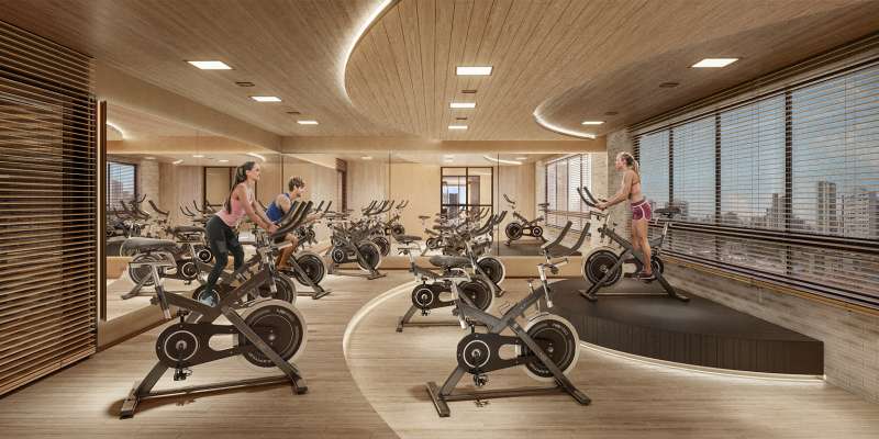 PERSPECTIVA ILUSTRATIVA DO ESPAÇO SPINNING